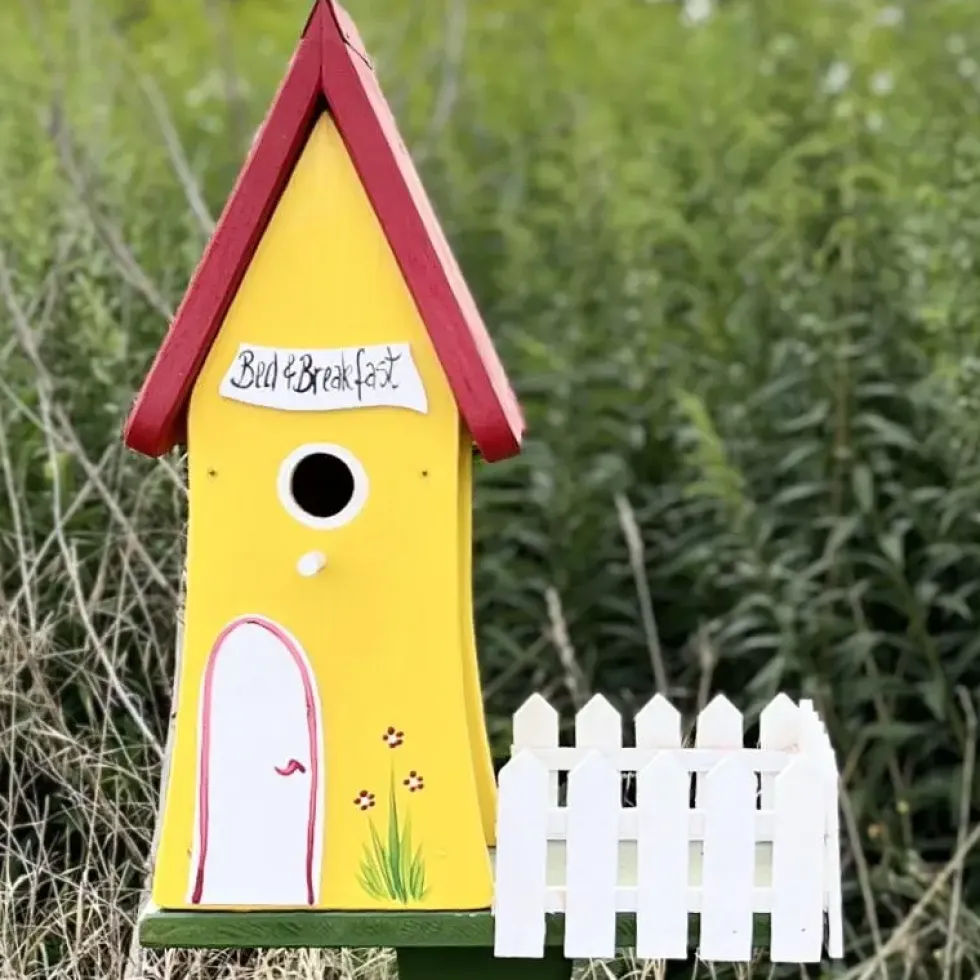 Vogelhaus XXL mit Ständer BEDROOM Vogelvilla Höhe 44 cm