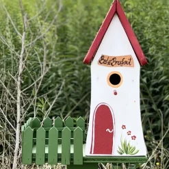 Vogelhaus XXL mit Ständer BREAKFASTCLUB Vogelvilla Höhe 44 cm