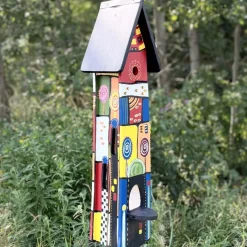 Vogelhaus XXL mit Ständer FABELWELT Vogelvilla Höhe 84 cm