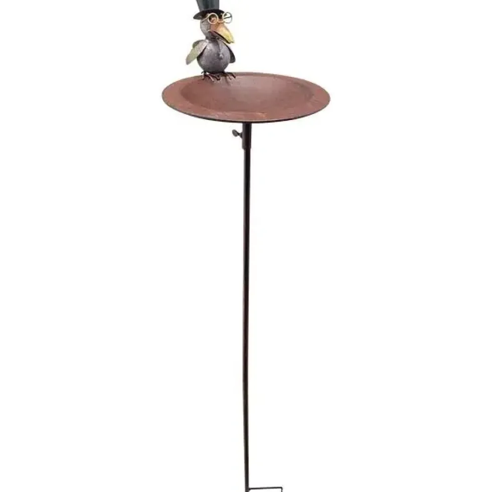 Vogeltränke Gartenstecker Metall H 125 cm
