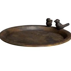 Vogeltränke Metall Rostoptik 26 cm