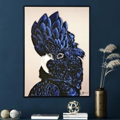Wandbild Blue Cockatoo 103×143 cm