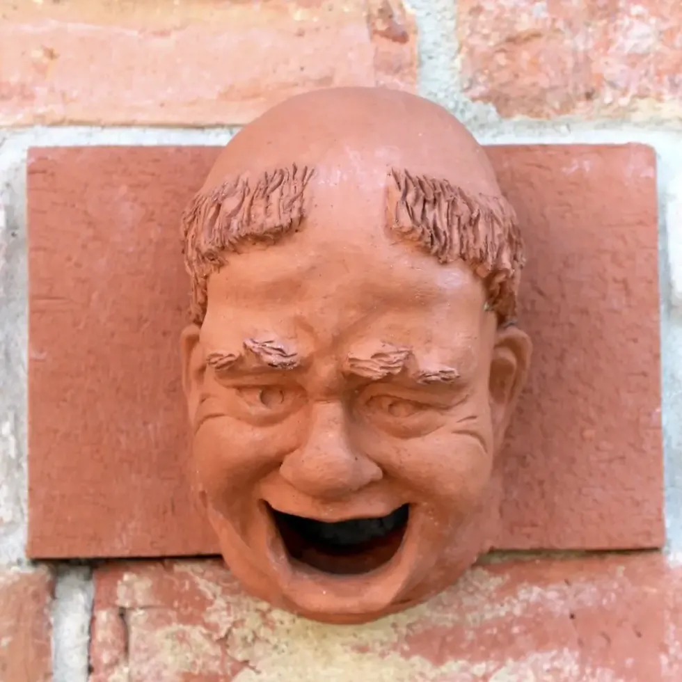 Wanddeko Garten Skulptur MÖNCH Dirk Detlefsen H 25 cm