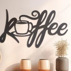 Wanddeko KAFFEE Metall Küche B 42 cm