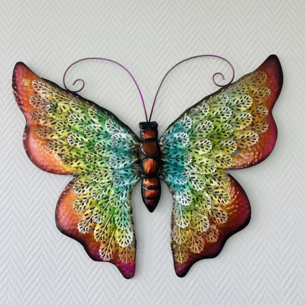 Wanddeko Metall Schmetterling SUE Breite 56 cm