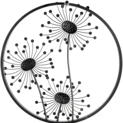 Wanddeko Metall SOFFIONE Pusteblumen Durchmesser 46 cm