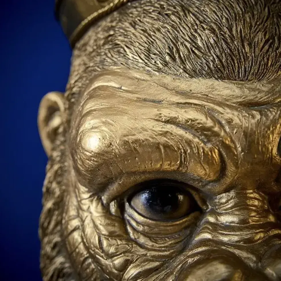 Wandlampe Affe gold Kong Werner Voß Höhe 29 cm