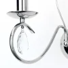 Wandleuchte Ancona chrom mit Kristallbehang