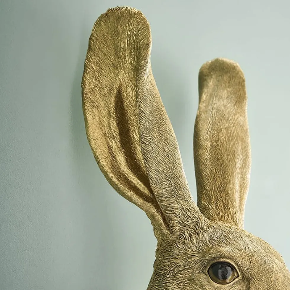 Wandleuchte Hase gold Werner Voß