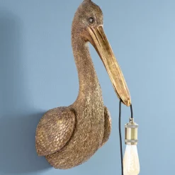 Wandleuchte Pelikan bronze Pamela Höhe 63 cm