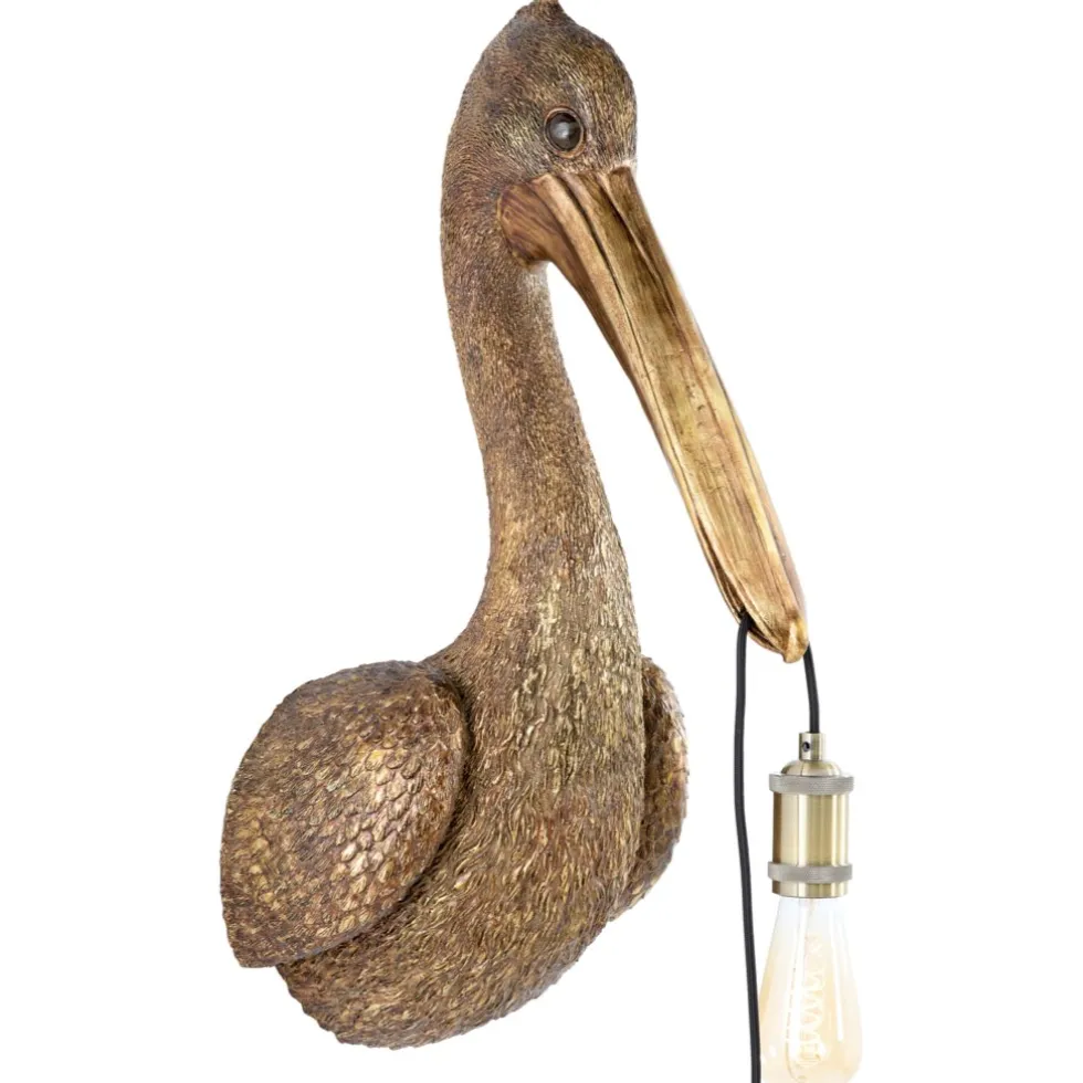 Wandleuchte Pelikan bronze Pamela Höhe 63 cm