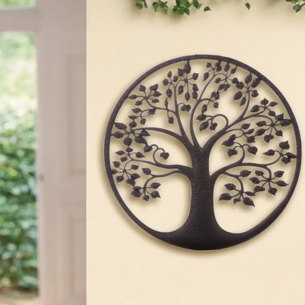 Wandobjekt TREE OF LIFE Metall d 40 cm