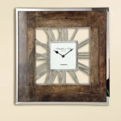 Wanduhr eckig London 60×60 cm