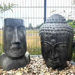 Wasserspiel Garten Buddha Brunnen Mahakala H 75 cm