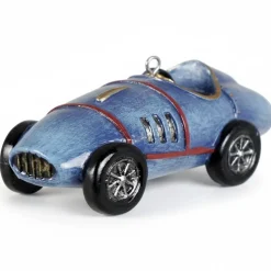 Weihnachtsbaum Anhänger Rennauto blau Kaheku