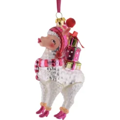 Weihnachtsbaumschmuck ALPAKA MIT GESCHENKEN GiftCompany H 14 cm