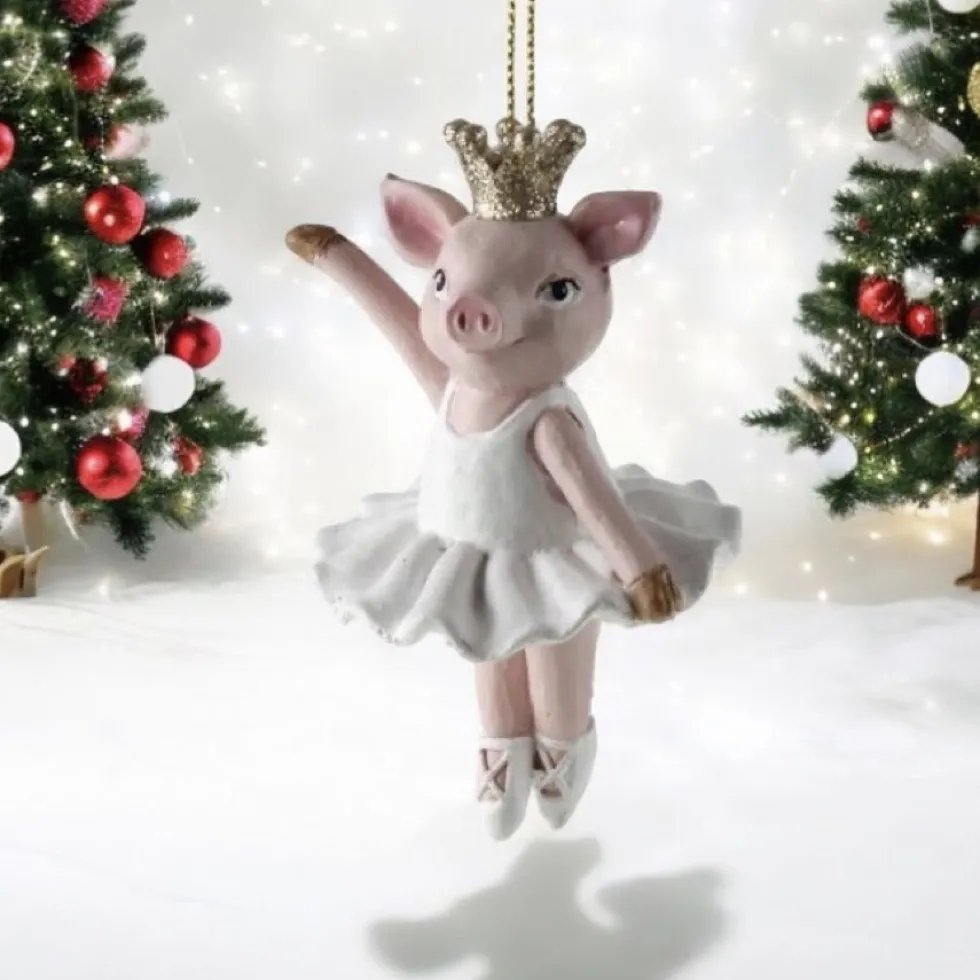 Weihnachtsbaumschmuck BALLERINA SCHWEIN Werner Voß Höhe 10 cm