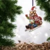 Weihnachtsbaumschmuck Bär MIT SCHLITTEN GiftCompany H 11 cm