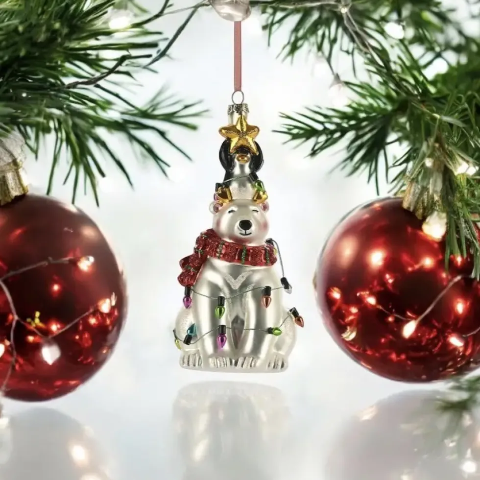 Weihnachtsbaumschmuck EISBÄR GiftCompany H 16 cm