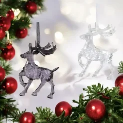 Weihnachtsbaumschmuck 2er-Set RENTIER GiftCompany H 14 cm