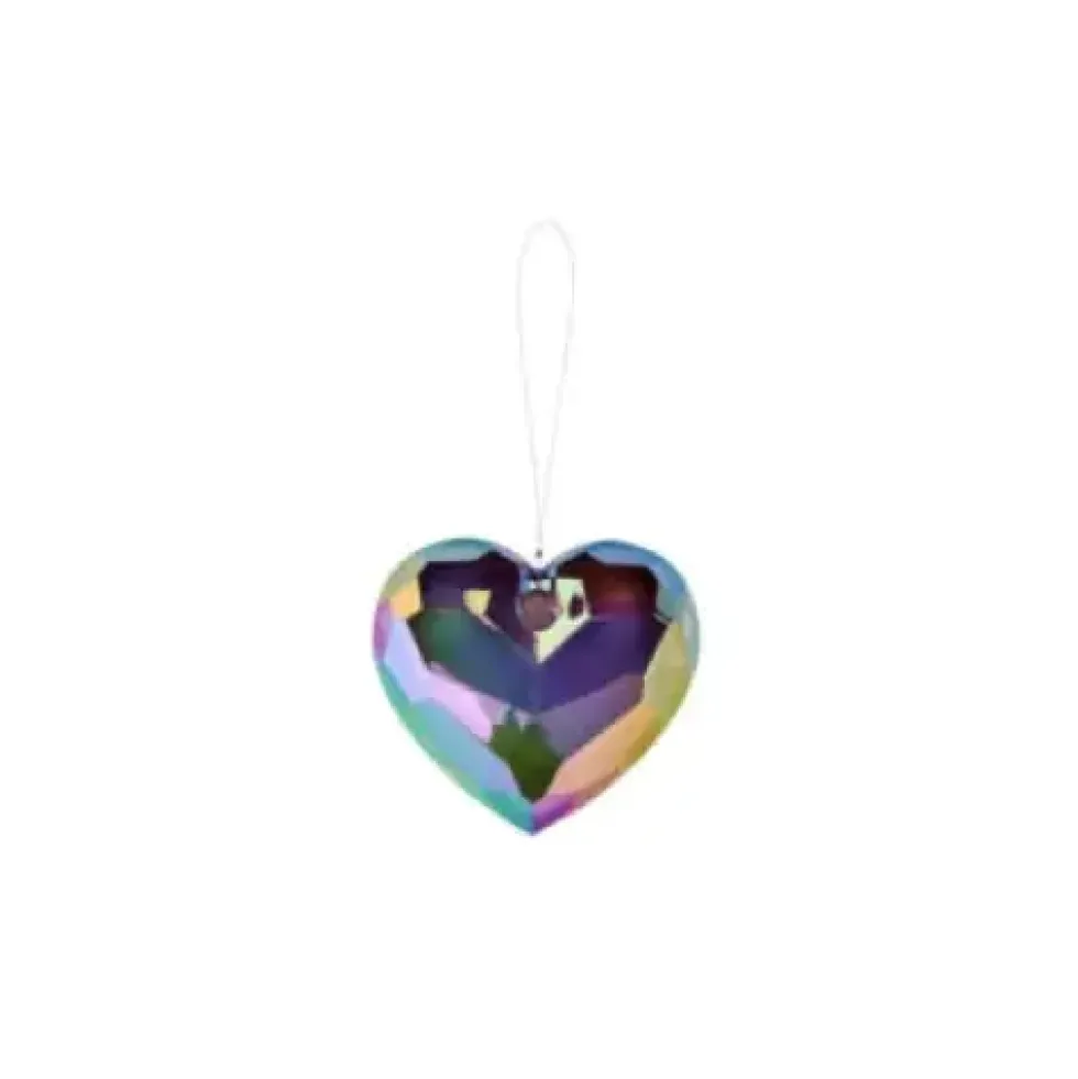 Weihnachtsbaumschmuck HERZ GiftCompany H 9 cm transparent