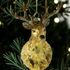 Weihnachtsbaumschmuck Hirsch Harry gold