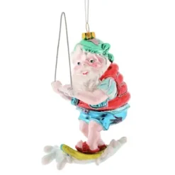 Weihnachtsbaumschmuck SANTA AUF WASSERSKI GiftCompany H 14 cm