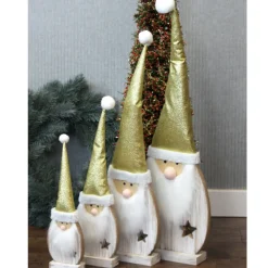 Weihnachtsdeko aus Holz Santa Fynn