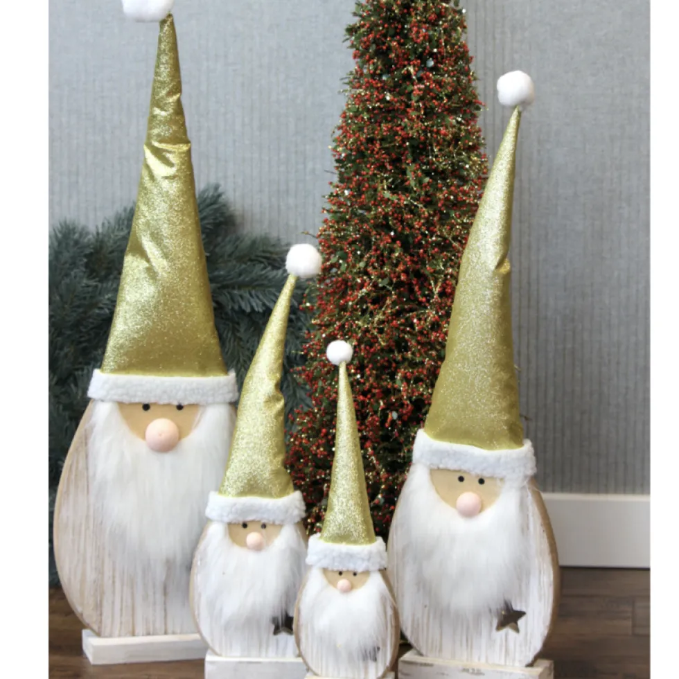 Weihnachtsdeko aus Holz Santa Fynn
