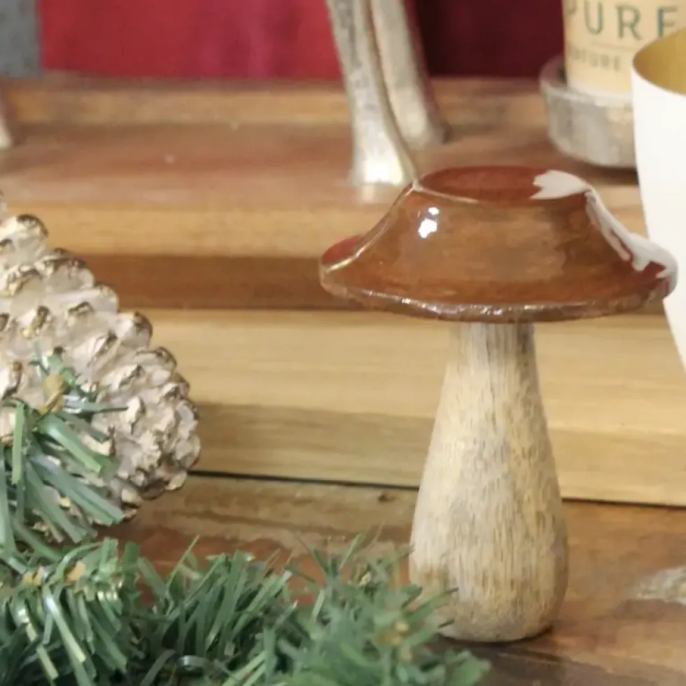 Weihnachtsdeko Dekopilz GiftCompany Höhe 10 cm