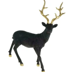 Weihnachts Deko Figur Hirsch schwarz Werner Voß