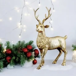 Weihnachtsdeko Goldener Hirsch