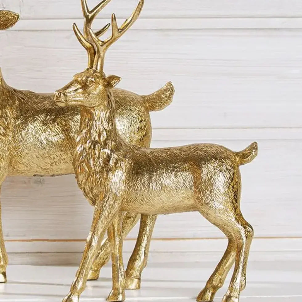 Weihnachtsdeko Goldener Hirsch