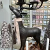 Weihnachtsdeko Hirsch Alghero schwarz Kaheku Höhe 126 cm