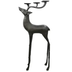 Weihnachtsdeko Hirsch Alghero schwarz Kaheku Höhe 126 cm