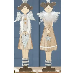 Weihnachtsdeko Holz Sophie und Sophia 2er-Set Casablanca