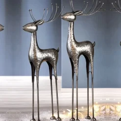 Weihnachtsdeko Metall Hirsch Knut Casablanca Höhe 85 cm