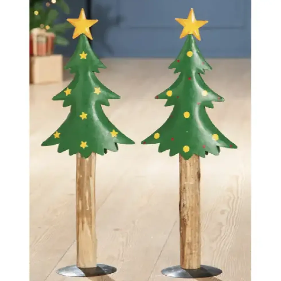Weihnachtsdeko Metall Tannenbaum Navidad Casablanca H 50 cm