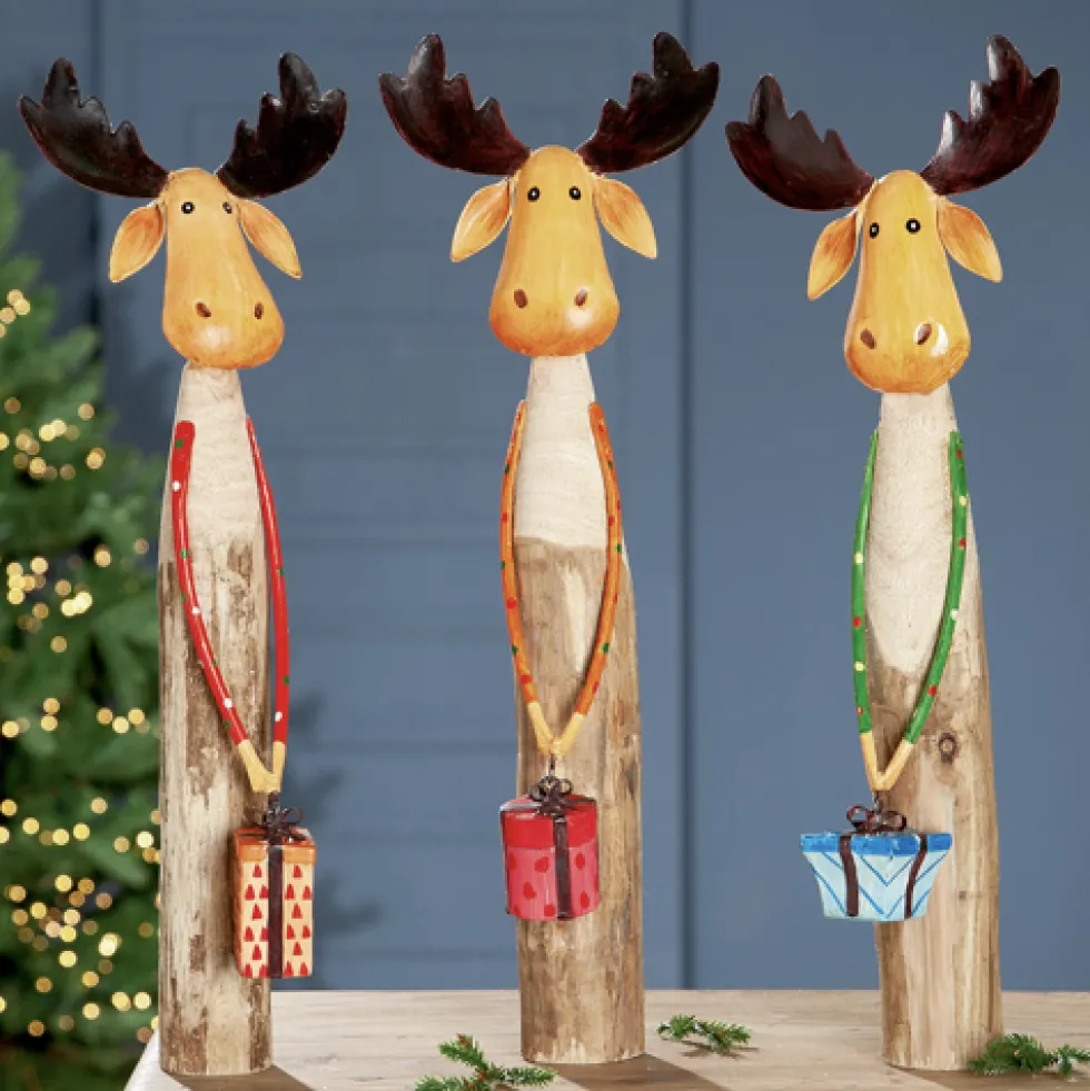 Weihnachtsdeko Rentier Comet 3er-Set Casablanca