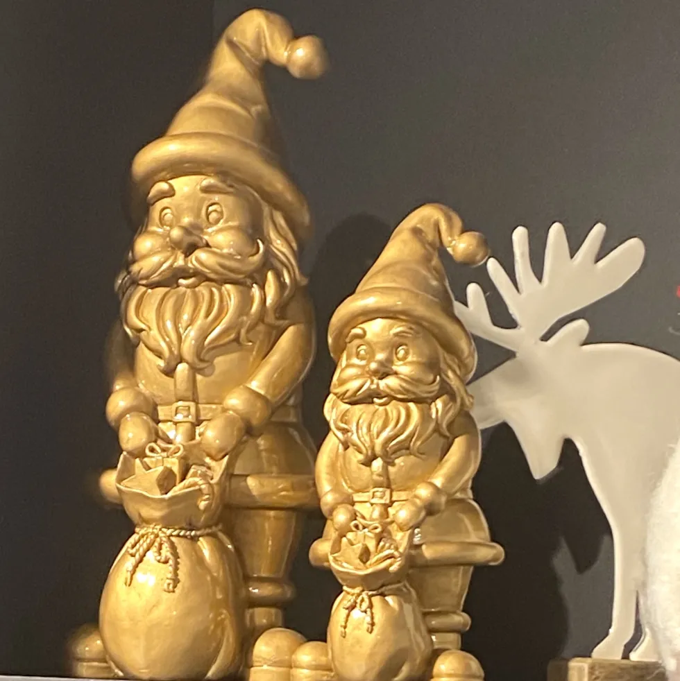 Weihnachtsdeko Santa GiftCompany gold