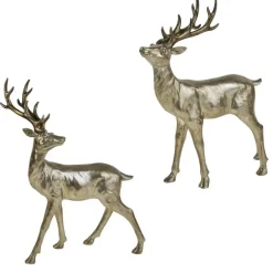 Weihnachtsfigur Hirsch champagner Werner Voß