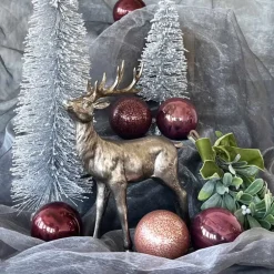 Weihnachtsfigur Hirsch champagner Werner Voß