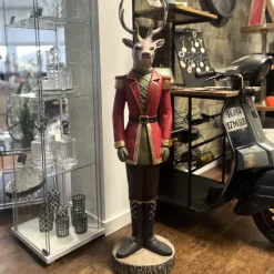 Weihnachtsfigur Hirsch General Werner Voß Höhe 133 cm