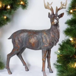 Weihnachtsfigur Hirsch Hgrid Höhe 43 cm