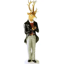 Weihnachtsfigur Hirsch im Frack Werner Voß