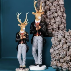 Weihnachtsfigur Hirsch im Frack Werner Voß