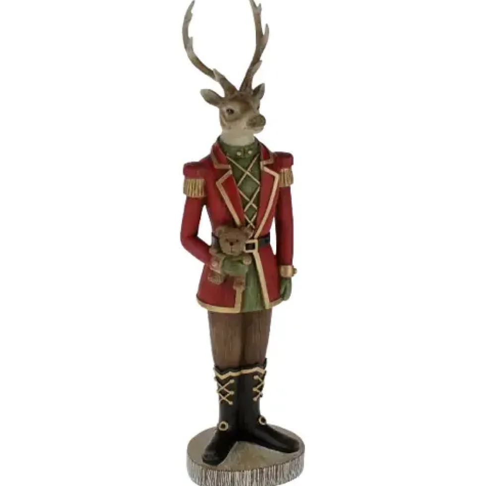 Weihnachtsfigur HIRSCH MIT BÄR Werner Voß Höhe 37 cm