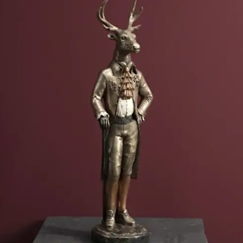 Weihnachtsfigur Hirsch Mr. Edel Werner Voß Höhe 54 cm