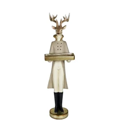Weihnachtsfigur Hirsch Rovan creme Kaheku
