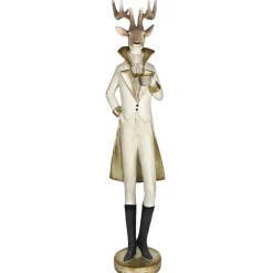 Weihnachtsfigur Hirsch Rovan creme Kaheku
